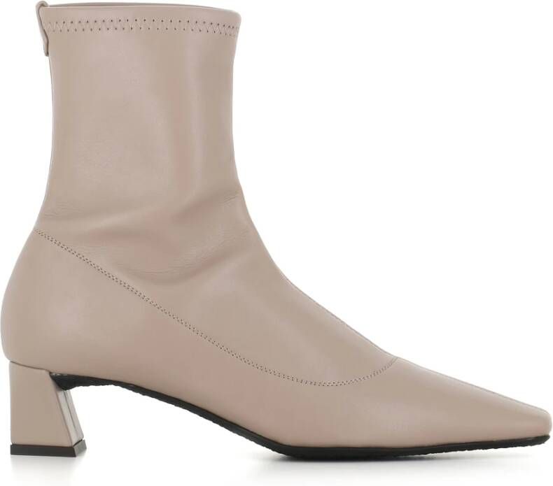 Giuseppe Zanotti Beige Stretch Leren Enkellaarzen