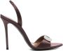 Giuseppe Zanotti Bruin leren stilet sandalen met versierd detail - Thumbnail 1