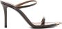 Giuseppe Zanotti Bruin Leren Stiletto Sandalen Dubbele Bandjes - Thumbnail 1