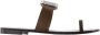 Giuseppe zanotti Sandalen Blahir Flat Sandals Leather Brown in bruin - Thumbnail 1