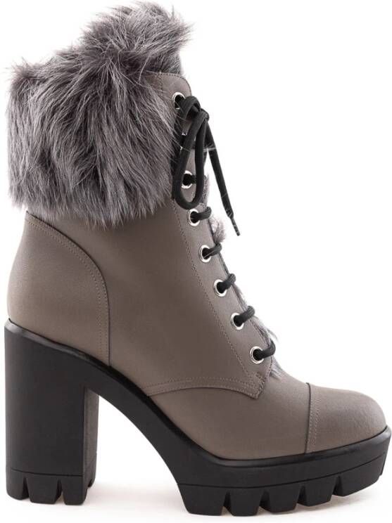 Giuseppe Zanotti Combatlaars met faux fur voering