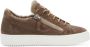 Giuseppe zanotti Elegante Bruine Gesloten Platte Sneakers Brown Dames - Thumbnail 1