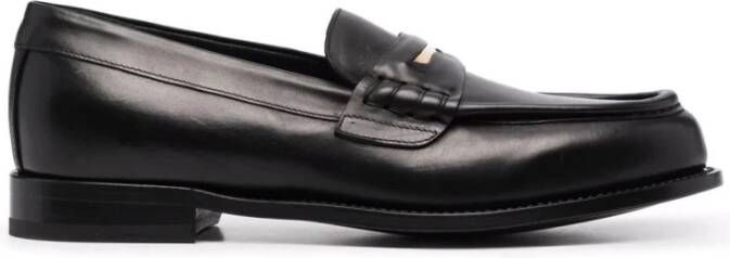 giuseppe zanotti Elegante Zwarte Loafers voor Mannen Black Heren