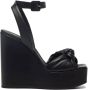 Giuseppe zanotti Elegante Zwarte Platte Sandalen Black Dames - Thumbnail 1