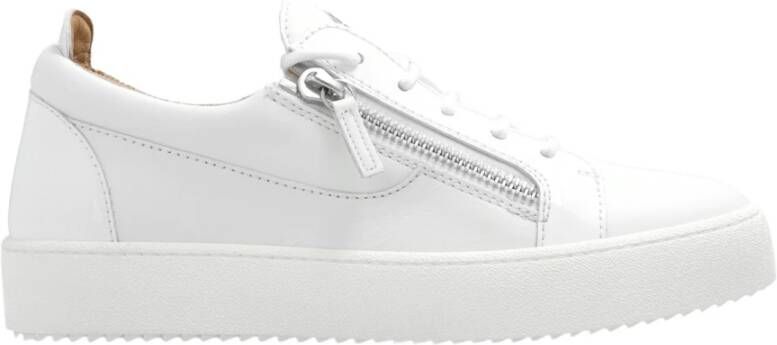 Giuseppe zanotti Vetersneakers met Metallic Logo White Dames - Foto 3
