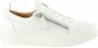 Giuseppe zanotti Vetersneakers met Metallic Logo White Dames - Thumbnail 1