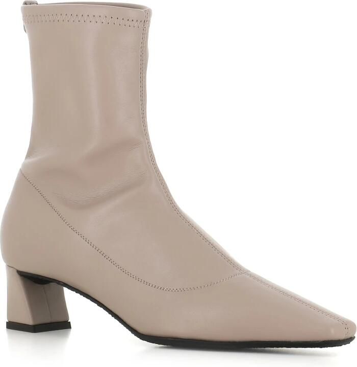 Giuseppe Zanotti Beige Stretch Leren Enkellaarzen