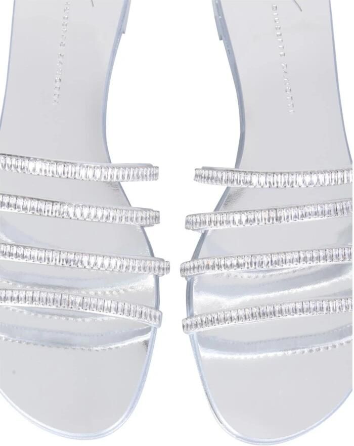 Giuseppe Zanotti Crystal Strap Flat Sandals - Foto 2