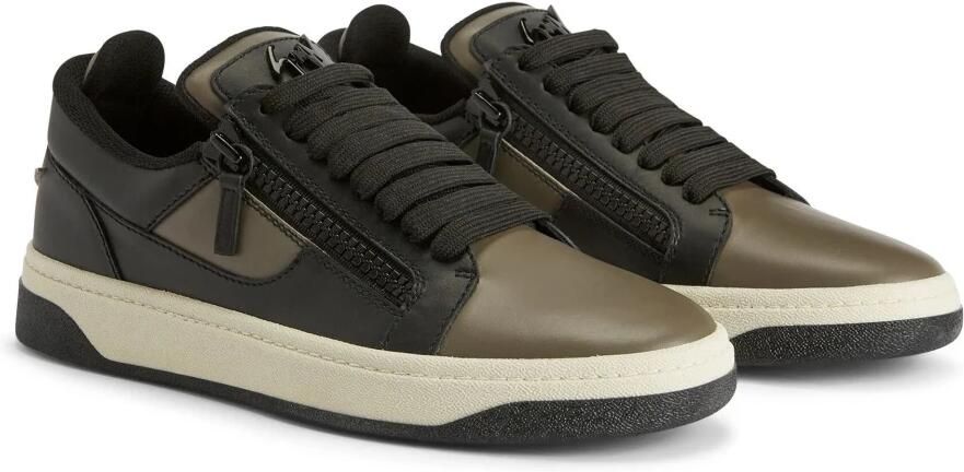 Giuseppe Zanotti Grijze Leren Casual Sneakers