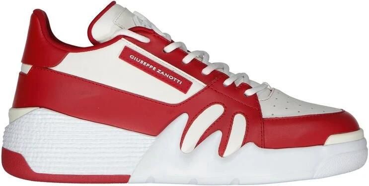 Giuseppe zanotti Leren Sneakers met Geperforeerd Detail White Heren - Foto 4
