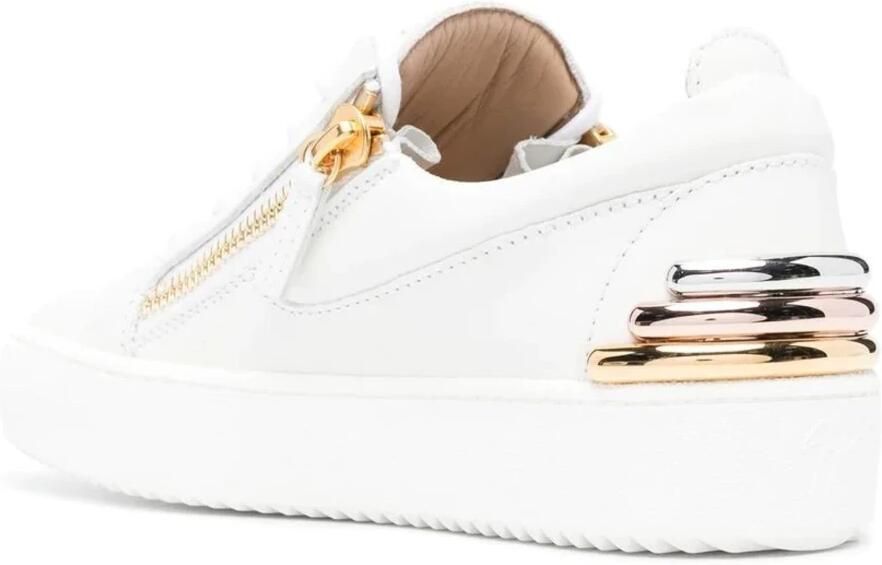 Giuseppe Zanotti Leren sneakers met ritsdetail - Foto 2