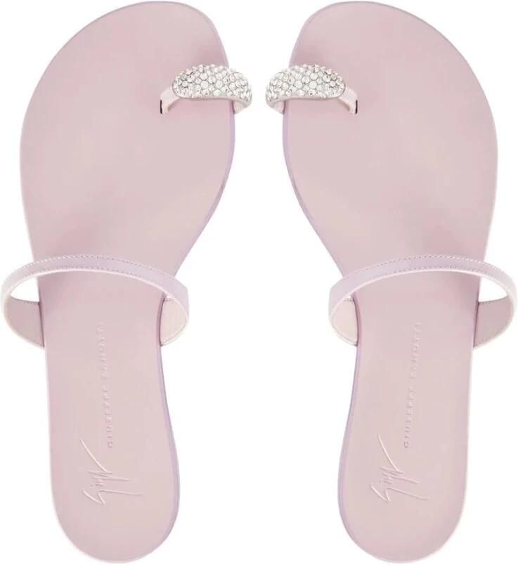 Giuseppe zanotti Sandalen Nuvo Roll 10 Flat Sandal in paars