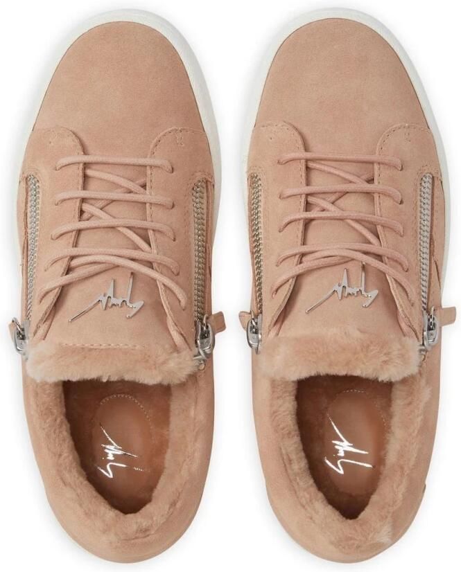 Giuseppe Zanotti Roze Elegante Gesloten Platte Sneakers - Foto 2