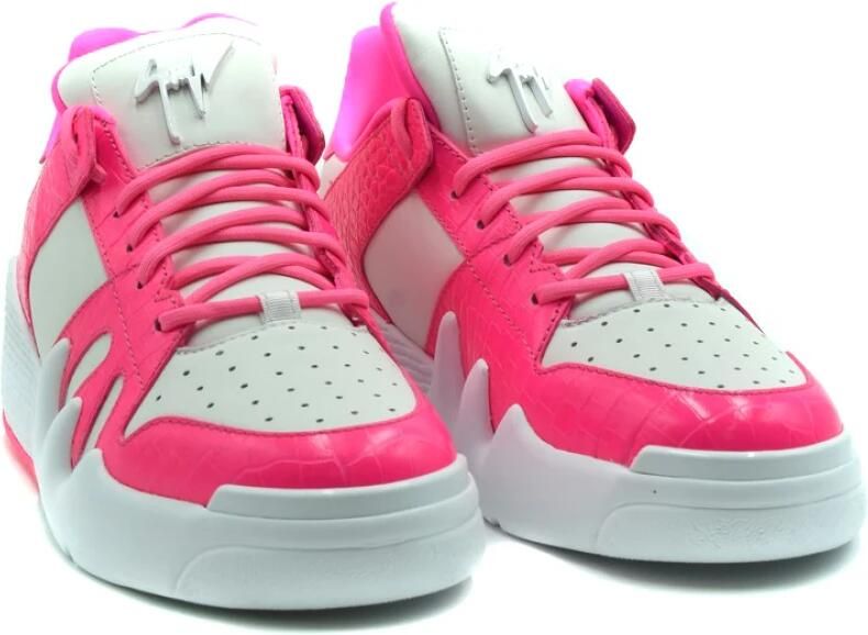 Giuseppe Zanotti Wit Roze Sneakers - Foto 2