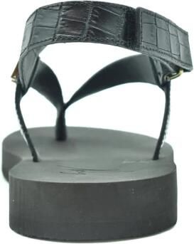 Giuseppe Zanotti Zwarte leren sandalen - Foto 2