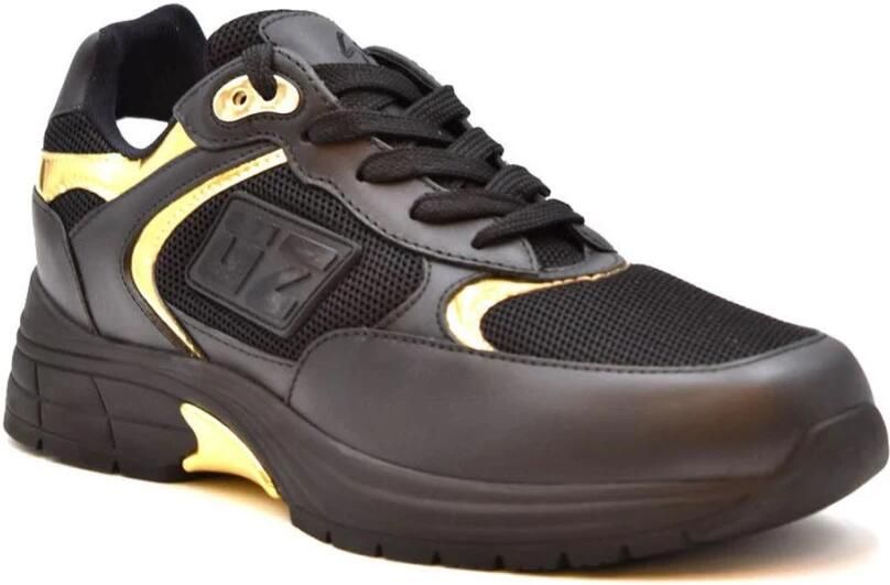 Giuseppe Zanotti Zwarte Veterslip-On Sneakers