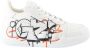 Giuseppe zanotti Graffiti Print Veterschoenen van Leer White Dames - Thumbnail 2