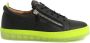 Giuseppe zanotti Lage Sneakers met Zijrits Black Heren - Thumbnail 1
