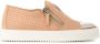 Giuseppe zanotti Leren Logo Loafers Beige Dames - Thumbnail 1