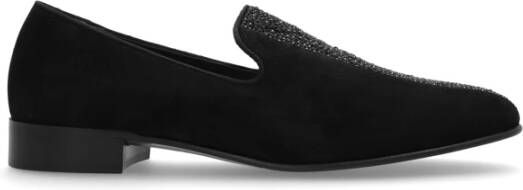 Giuseppe Zanotti Loafers schoenen met glinsterende kristallen