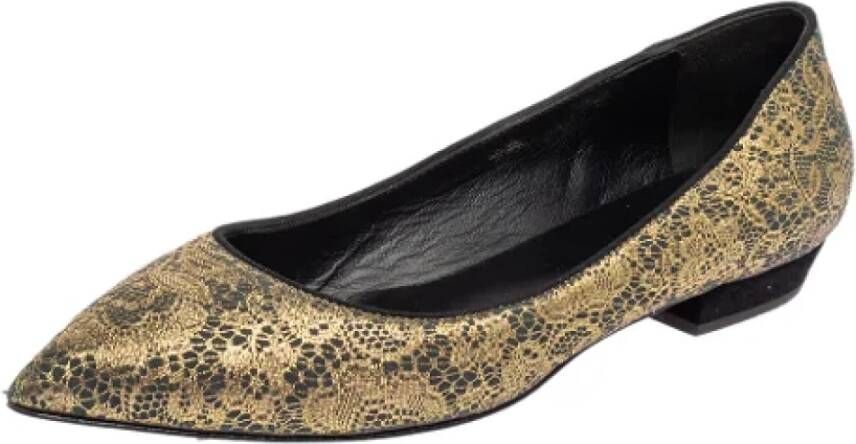 Giuseppe Zanotti Pre-owned Fabric flats Gray Dames