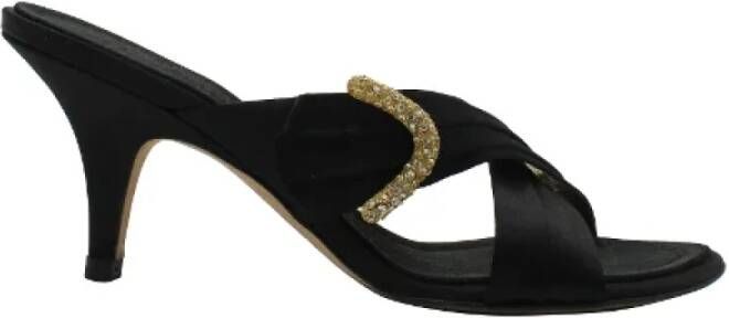 Giuseppe Zanotti Pre-owned Fabric sandals Black Dames