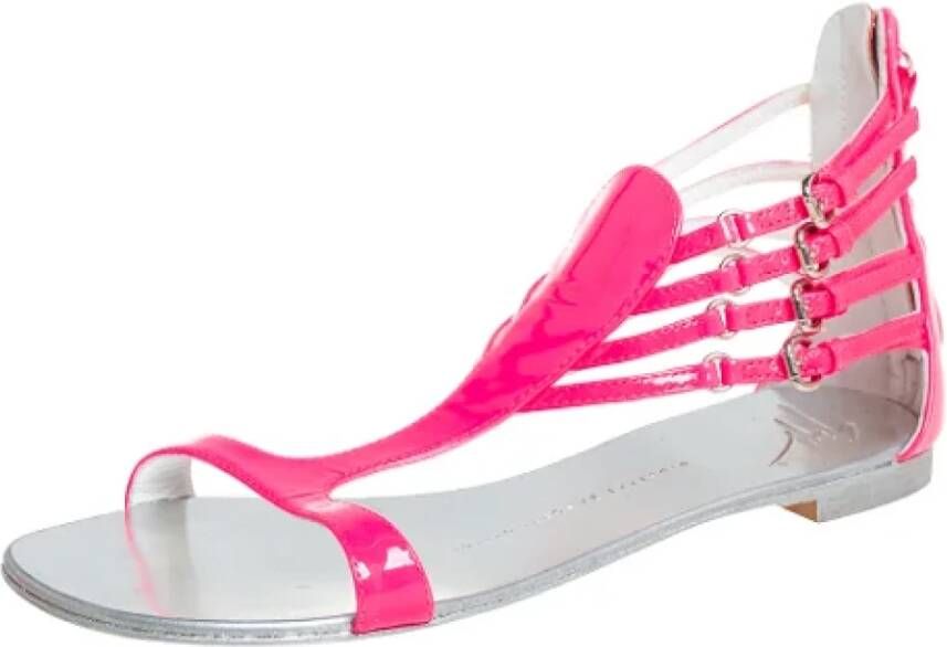 Giuseppe Zanotti Pre-owned Fabric sandals Pink Dames