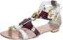 Giuseppe Zanotti Pre-owned Fabric sandals White Dames - Thumbnail 1