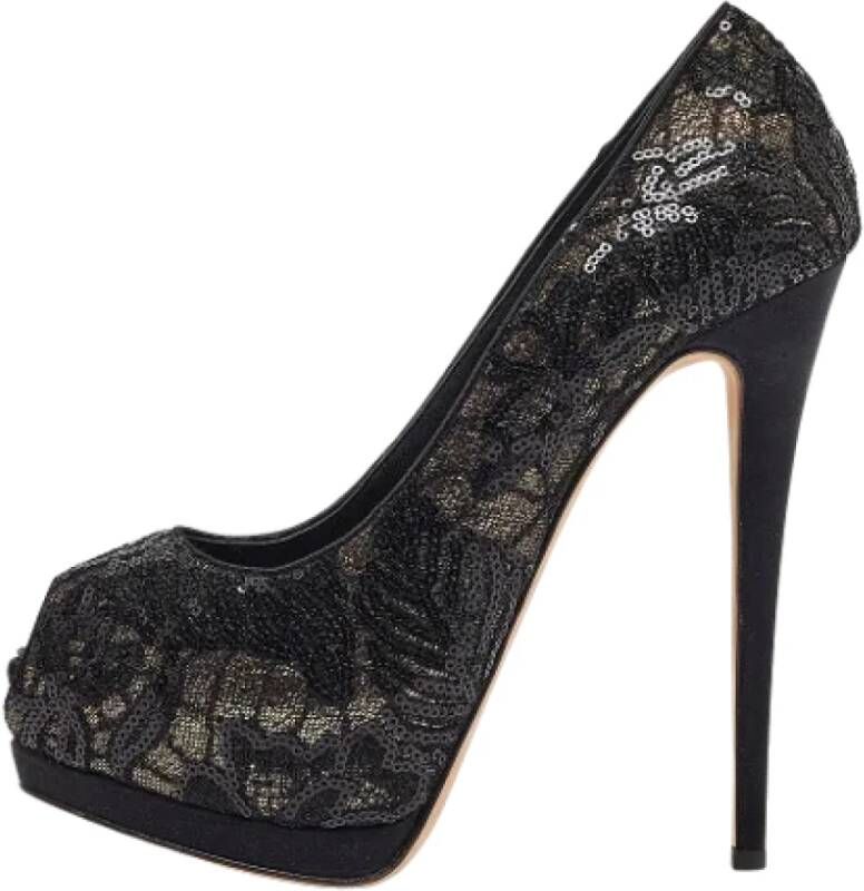 Giuseppe Zanotti Pre-owned Lace heels Black Dames