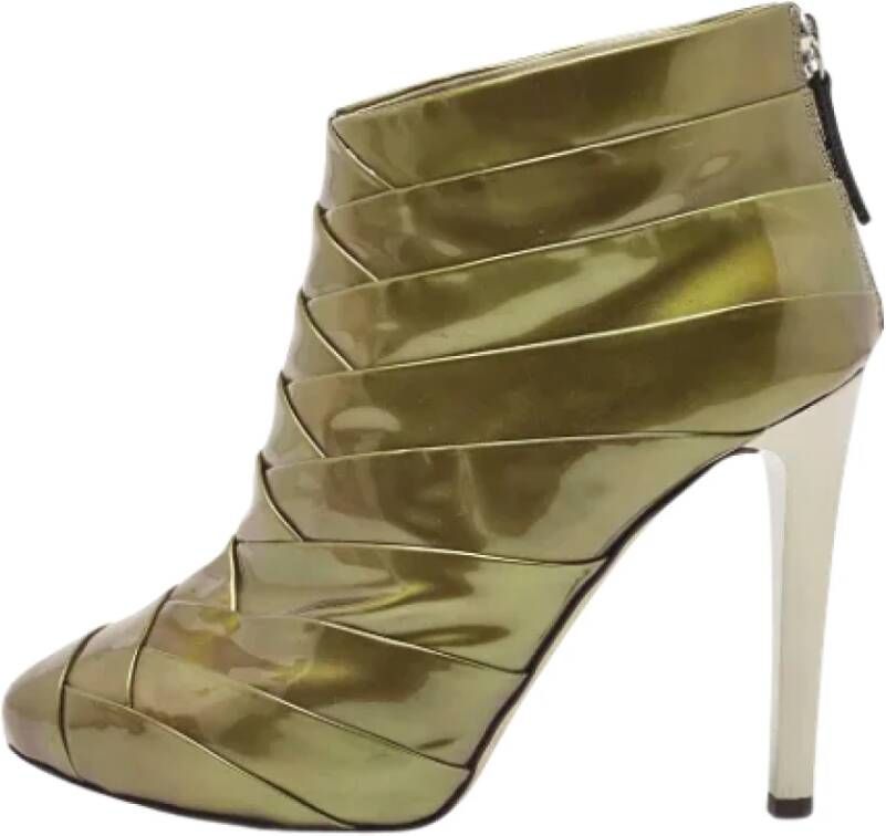 Giuseppe Zanotti Pre-owned Leather boots Green Dames