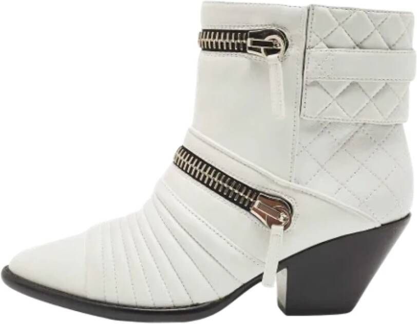 Giuseppe Zanotti Pre-owned Leather boots White Dames