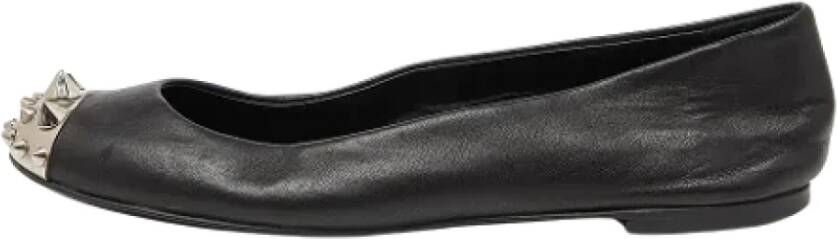 Giuseppe Zanotti Pre-owned Leather flats Black Dames