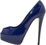 Giuseppe Zanotti Pre-owned Leather heels Blue Dames - Thumbnail 1