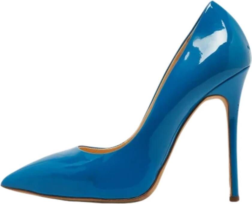 Giuseppe Zanotti Pre-owned Leather heels Blue Dames