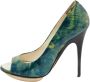 Giuseppe Zanotti Pre-owned Leather heels Green Dames - Thumbnail 1