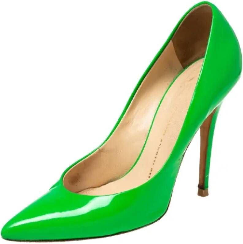 Giuseppe Zanotti Pre-owned Leather heels Green Dames