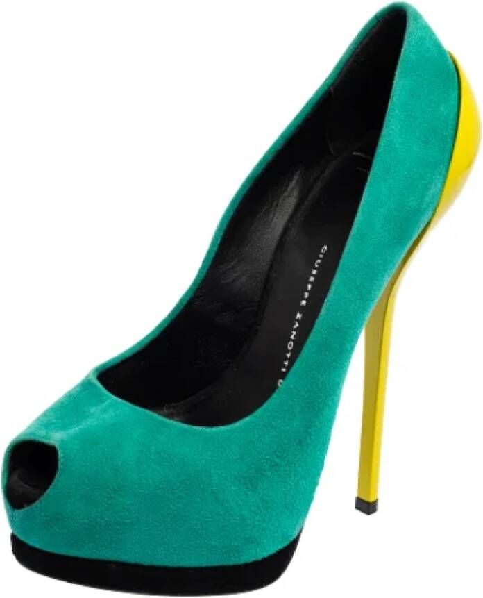 Giuseppe Zanotti Pre-owned Leather heels Green Dames