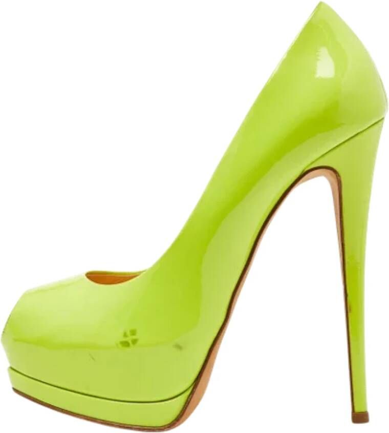 Giuseppe Zanotti Pre-owned Leather heels Green Dames