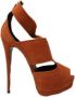 Giuseppe Zanotti Pre-owned Leather heels Orange Dames - Thumbnail 1