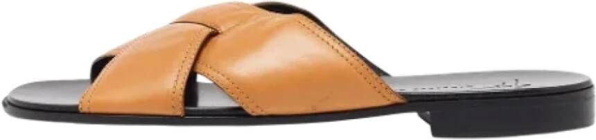 Giuseppe Zanotti Pre-owned Leather sandals Beige Dames