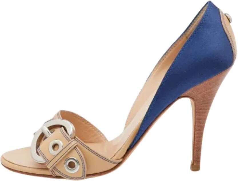 Giuseppe Zanotti Pre-owned Leather sandals Blue Dames