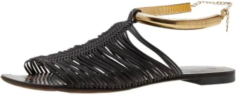 Giuseppe Zanotti Pre-owned Leather sandals Brown Dames