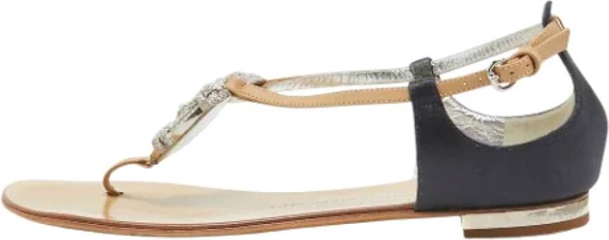 Giuseppe Zanotti Pre-owned Leather sandals Brown Dames