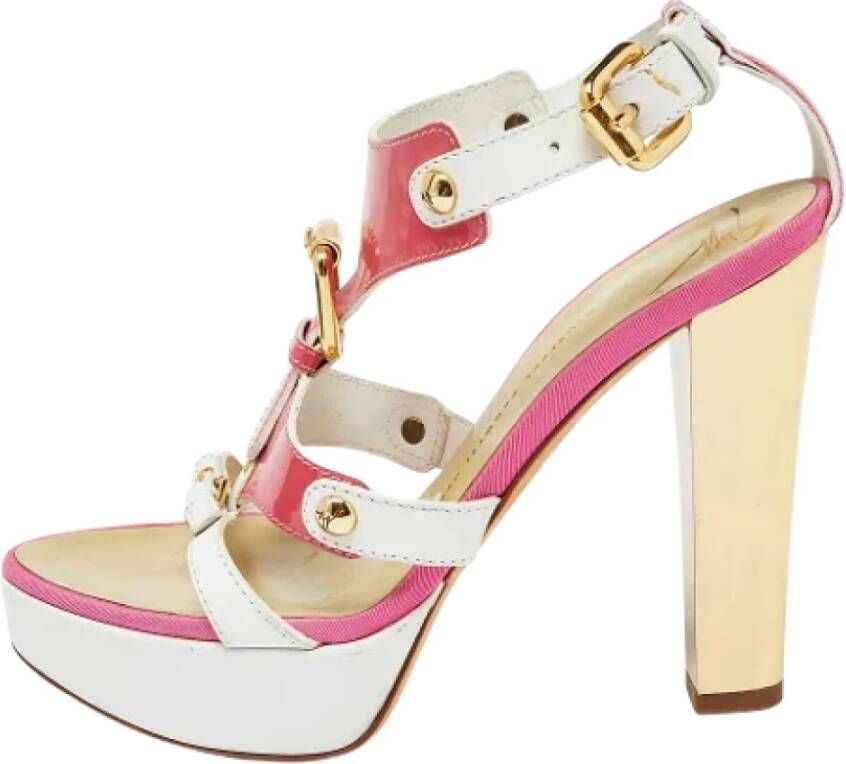 Giuseppe Zanotti Pre-owned Leather sandals Pink Dames