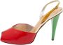 Giuseppe Zanotti Pre-owned Leather sandals Red Dames - Thumbnail 1