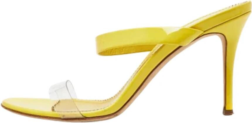 Giuseppe Zanotti Pre-owned Leather sandals Yellow Dames