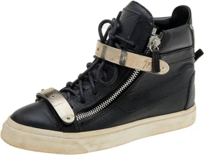 Giuseppe Zanotti Pre-owned Leather sneakers Black Dames