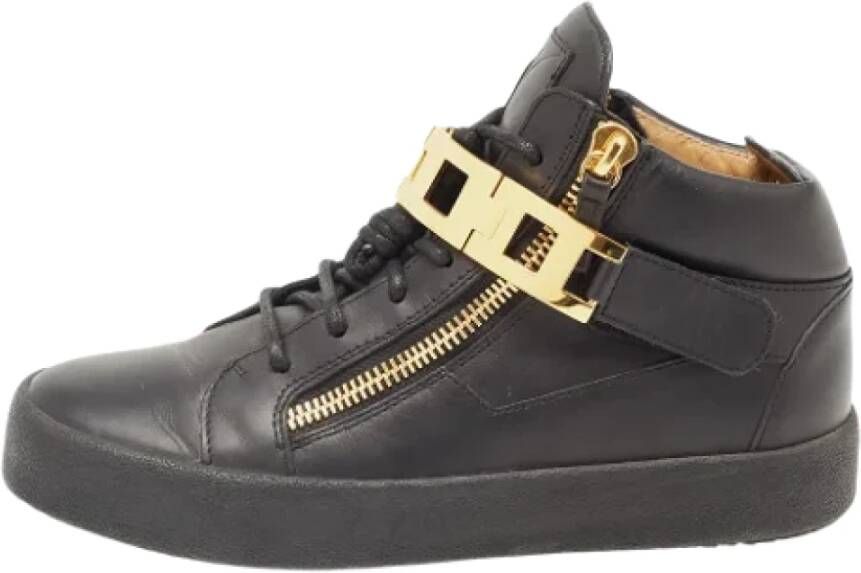 Giuseppe Zanotti Pre-owned Leather sneakers Black Dames