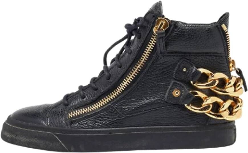 Giuseppe Zanotti Pre-owned Leather sneakers Black Dames
