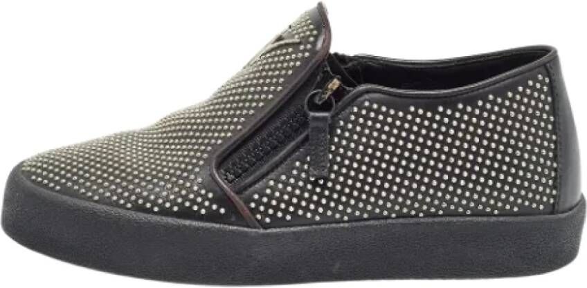 Giuseppe Zanotti Pre-owned Leather sneakers Black Heren